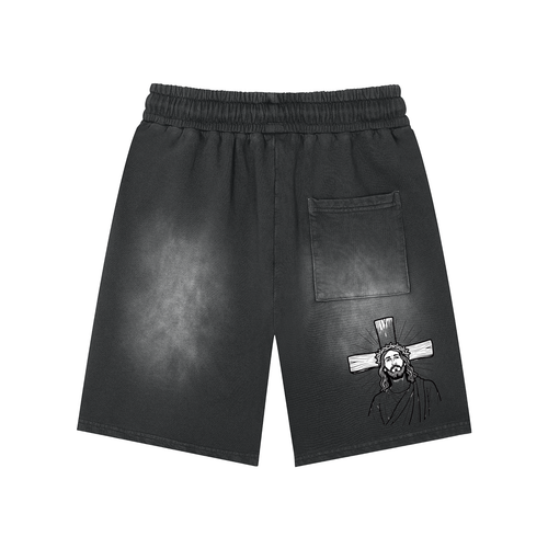 Jesus is king Washed Shorts