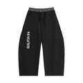 Plaid Waistband Barrel Sweatpants