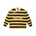Jesus is king Black/yellow Stripe Polo Shirt