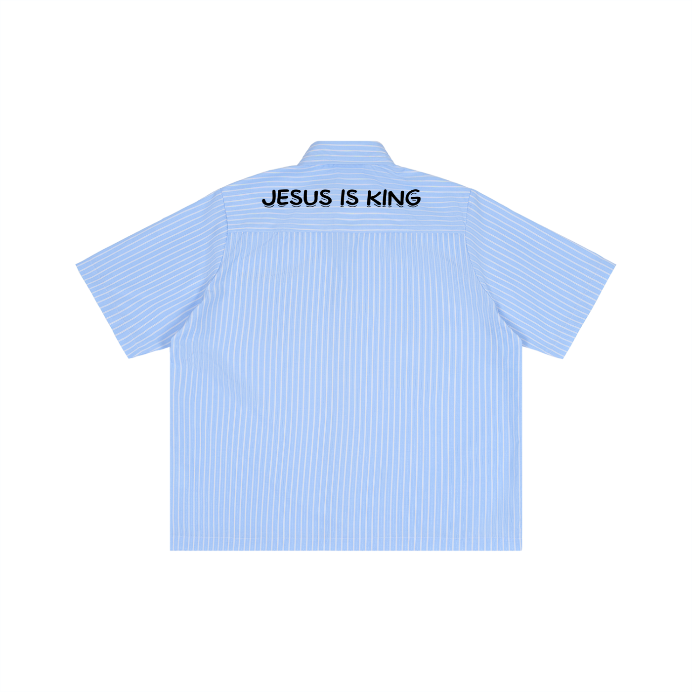 Striped Boxy Short Sleeve Shirt